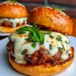 Cheesy Italian Pizza Burgers