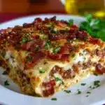 Parmesan Garlic Bacon Lasagna