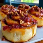 Bourbon Maple Bacon Cinnamon Rolls