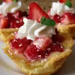 Strawberry Sugar Cookie Cups