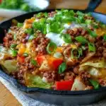 Ground Beef Taco Cabbage Skillet