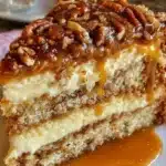 Crème Brûlée Caramel Pecan Cake
