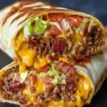 Loaded Bacon Cheeseburger Burrito