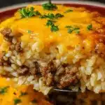 Cheesy Hamburger Rice Casserole