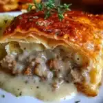 Sausage Gravy Puff Pie