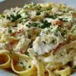 Crab Fettuccine Alfredo