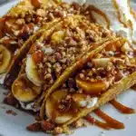 Caramel Banana Nuts Tacos
