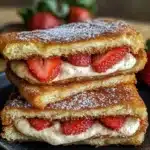 Fried Strawberry Cheesecake Sandwiches