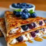 Blueberry Breakfast Quesadilla