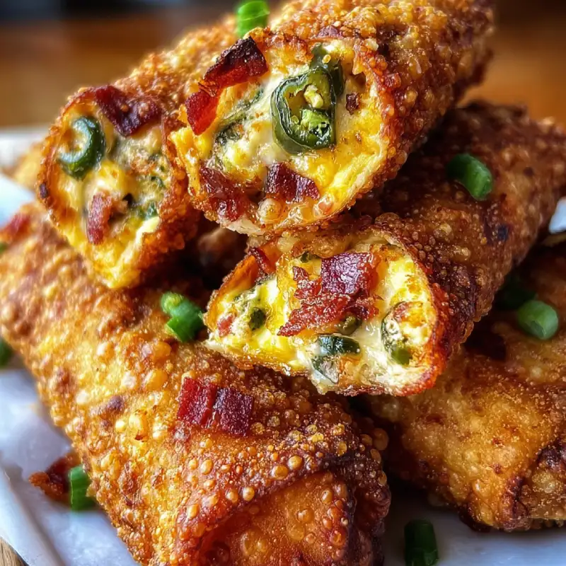 Bacon Jalapeño Popper Eggrolls 1 Bacon Jalapeño Popper Eggrolls