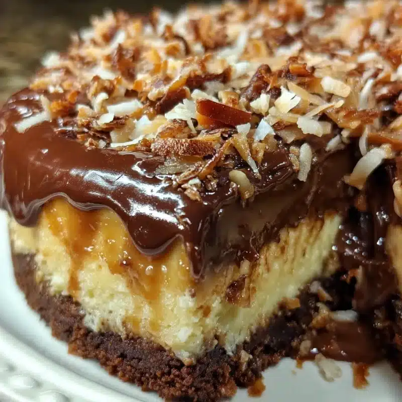 German Chocolate Cheesecake 1 German Chocolate Cheesecake