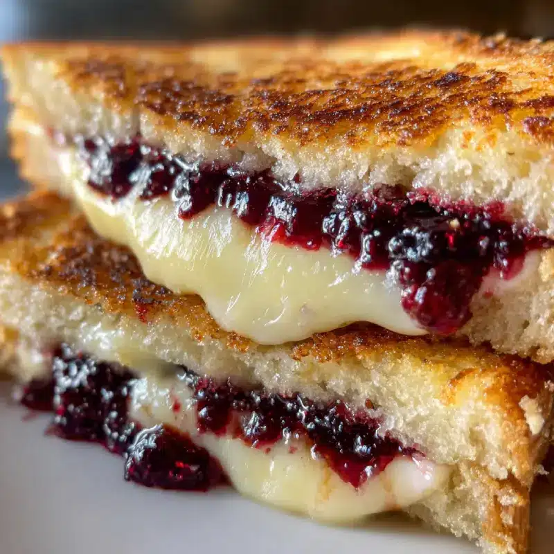 Brie & Blackberry Jam Grilled Cheese 1 Brie & Blackberry Jam Grilled Cheese