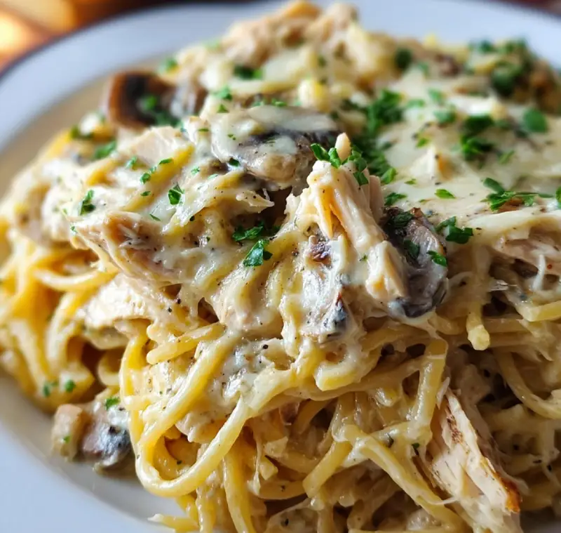 Easy Chicken Tetrazzini 1 Easy Chicken Tetrazzini