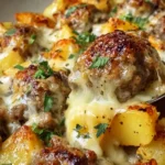 Meatballs with Potatoes and Cheese