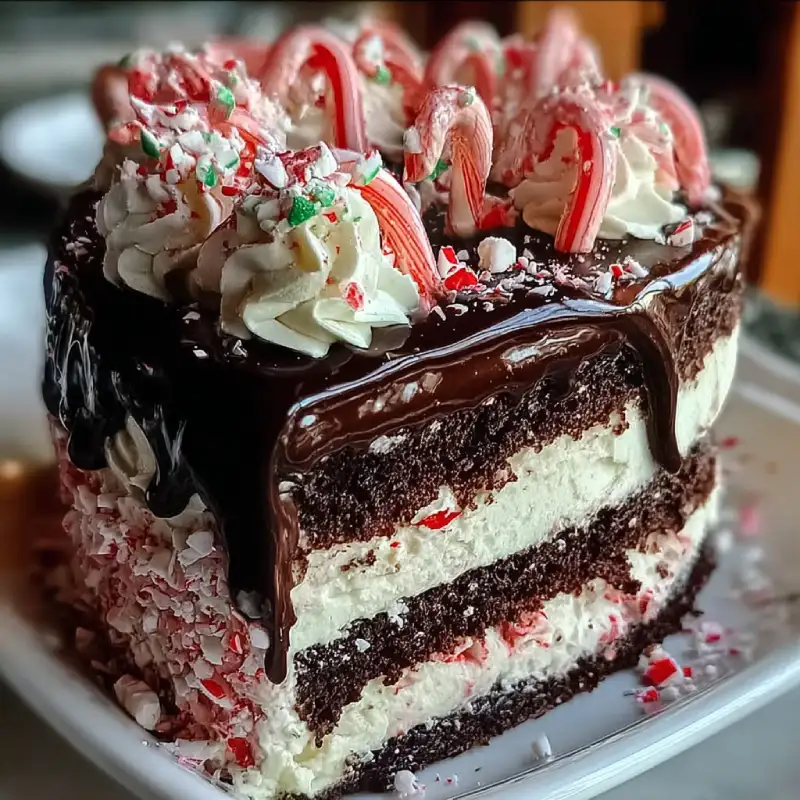 Peppermint Ice Cream Cake 1 𝗣𝗲𝗽𝗽𝗲𝗿𝗺𝗶𝗻𝘁 𝗜𝗰𝗲 𝗖𝗿𝗲𝗮𝗺 𝗖𝗮𝗸𝗲